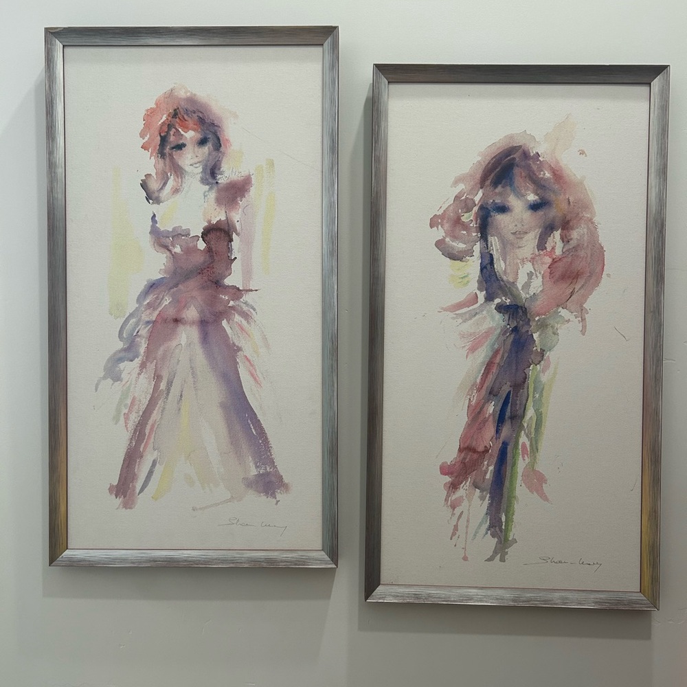 Elegant Watercolor Fashion Art Set